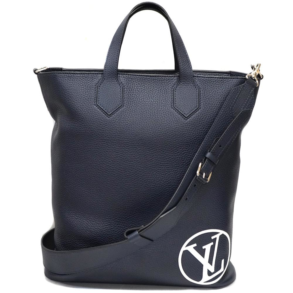 Louis Vuitton Navy Handbag Tote leather Eastside